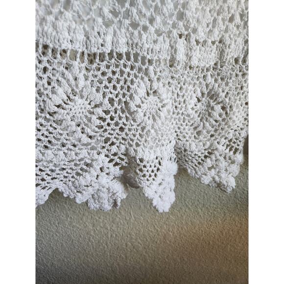 Lulus Women's Crochet Boho 2 layer Mid Length Skirt-M - Picture 2 of 6